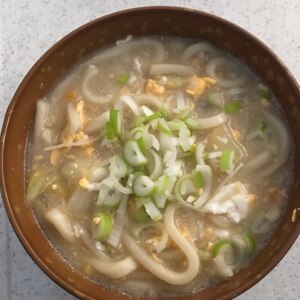 小ねぎたっぷり　卵とじうどん